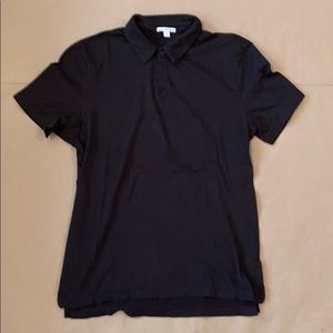 James Perse 2 black polo men's
